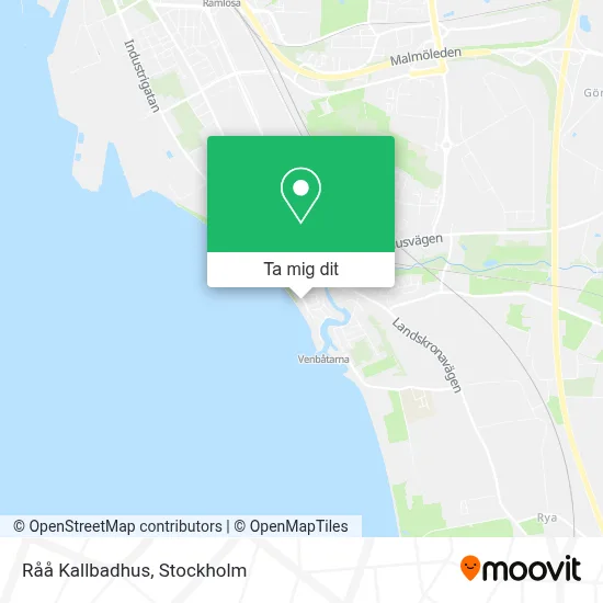 Råå Kallbadhus karta