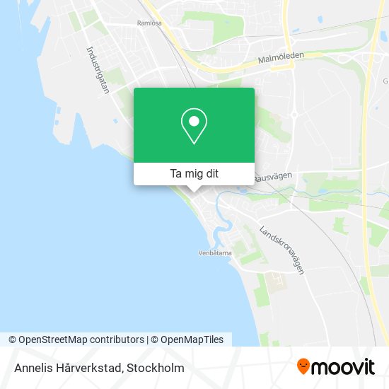 Annelis Hårverkstad karta