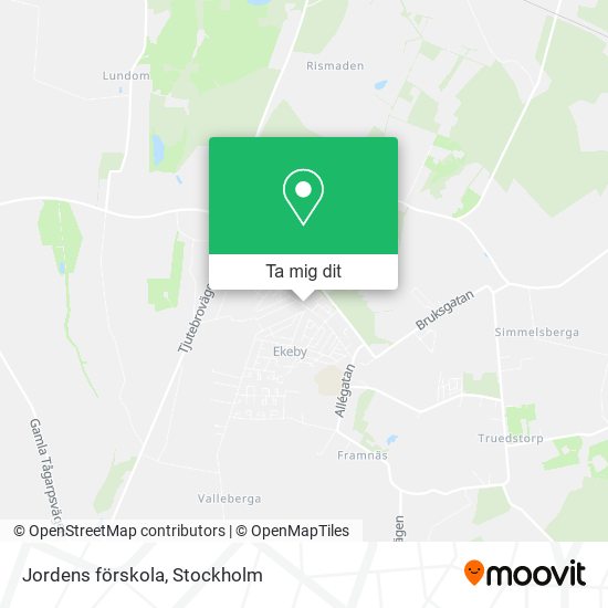 Jordens förskola karta