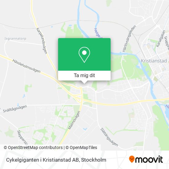 Cykelgiganten i Kristianstad AB karta