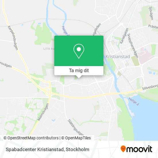 Spabadcenter Kristianstad karta