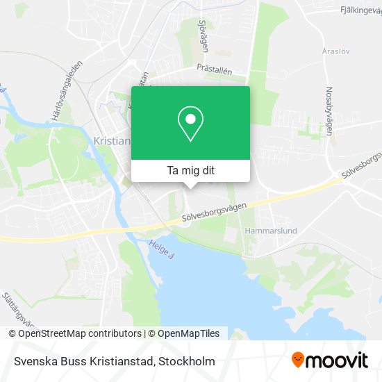 Svenska Buss Kristianstad karta