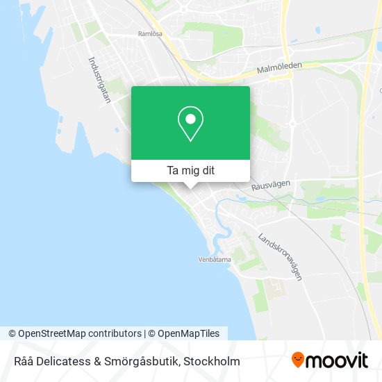Råå Delicatess & Smörgåsbutik karta