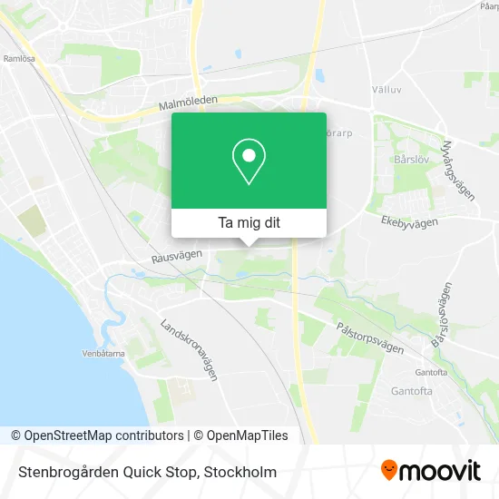 Stenbrogården Quick Stop karta