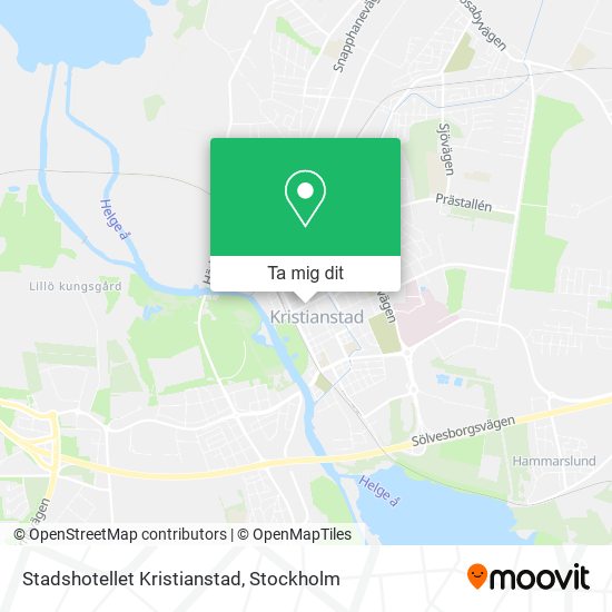Stadshotellet Kristianstad karta