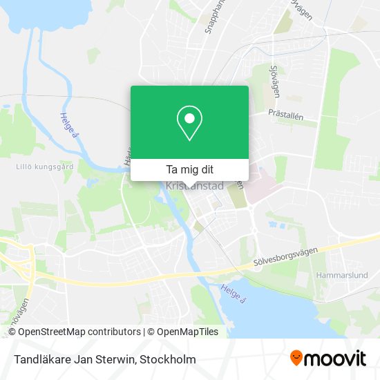 Tandläkare Jan Sterwin karta