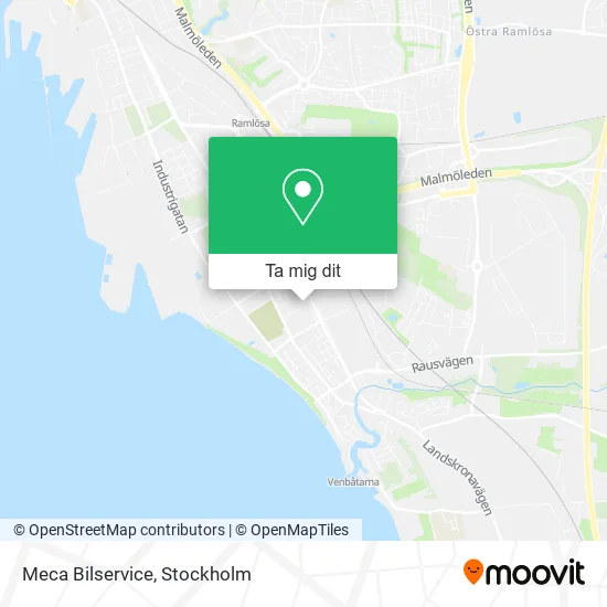 Meca Bilservice karta