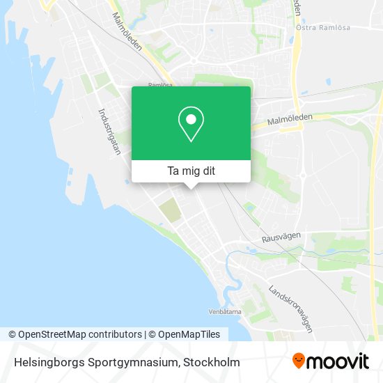 Helsingborgs Sportgymnasium karta