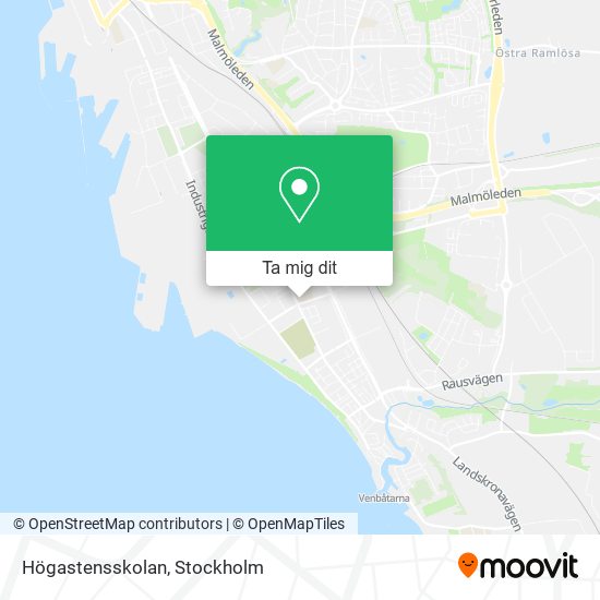 Högastensskolan karta