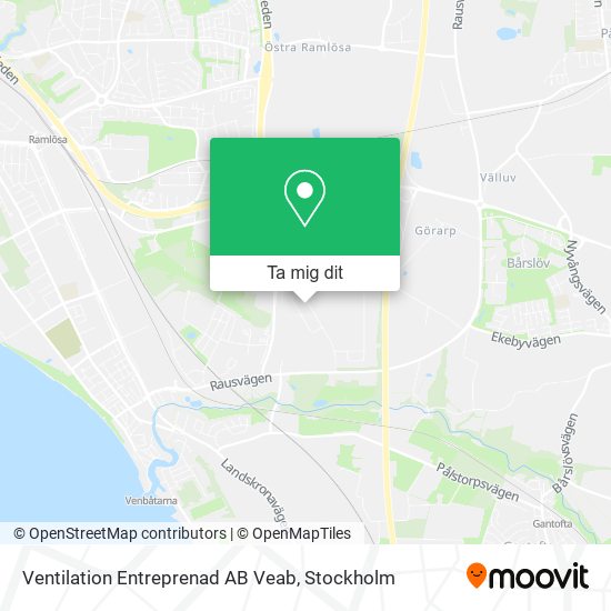 Ventilation Entreprenad AB Veab karta