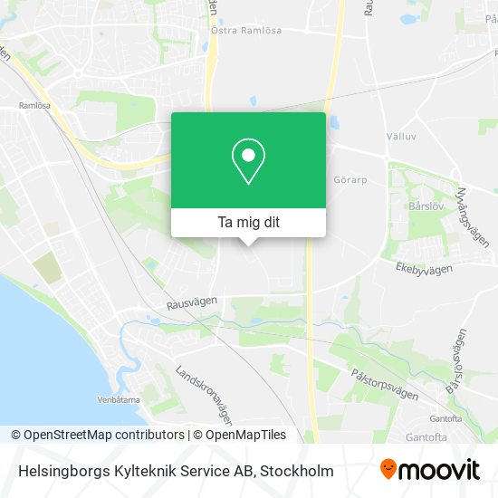 Helsingborgs Kylteknik Service AB karta