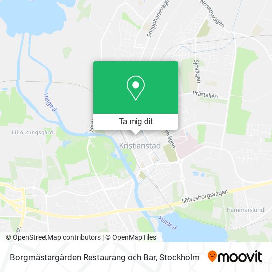 Borgmästargården Restaurang och Bar karta