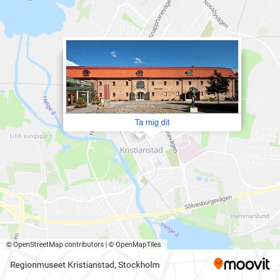 Regionmuseet Kristianstad karta