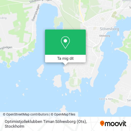 Optimistjolleklubben Timan Sölvesborg (Ots) karta