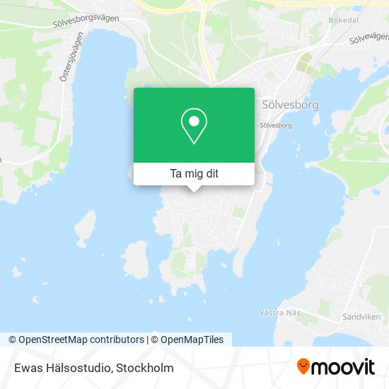 Ewas Hälsostudio karta