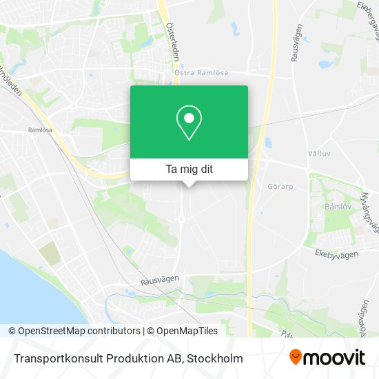 Transportkonsult Produktion AB karta