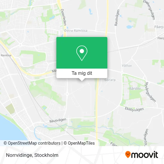 Norrvidinge karta