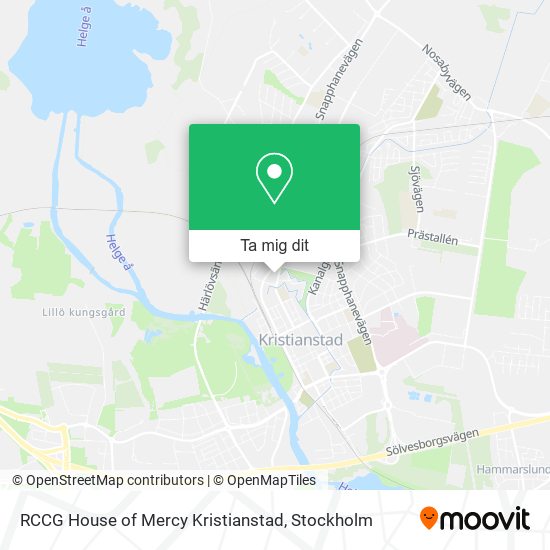 RCCG House of Mercy Kristianstad karta