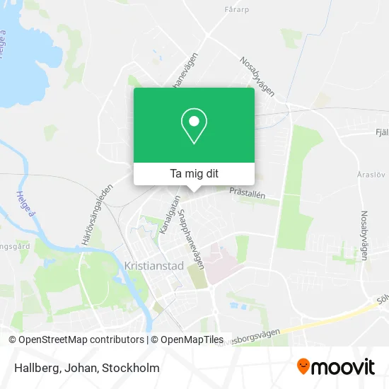 Hallberg, Johan karta