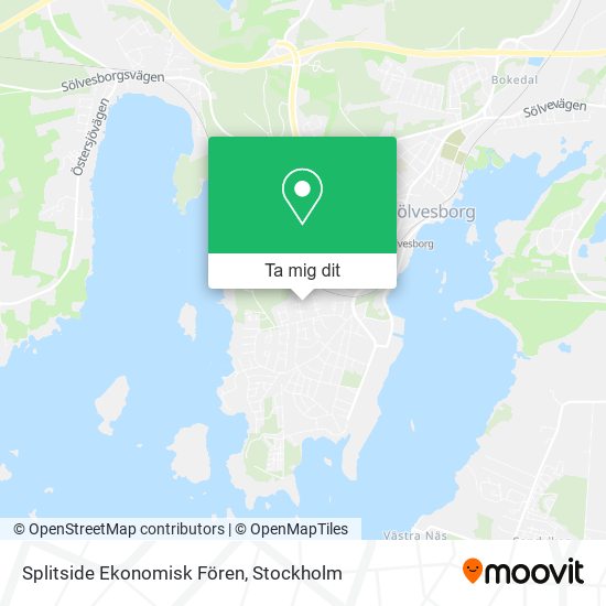 Splitside Ekonomisk Fören karta