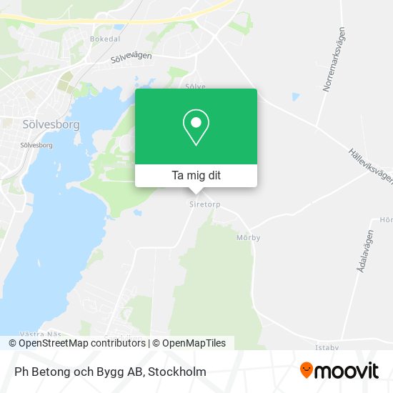 Ph Betong och Bygg AB karta