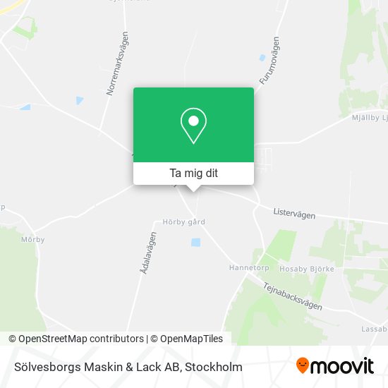 Sölvesborgs Maskin & Lack AB karta