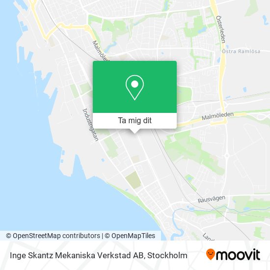 Inge Skantz Mekaniska Verkstad AB karta