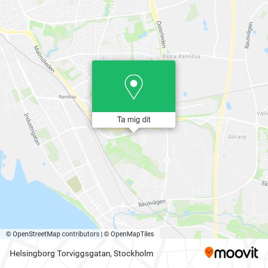 Helsingborg Torviggsgatan karta