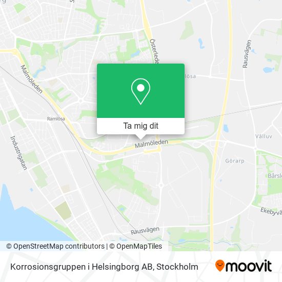 Korrosionsgruppen i Helsingborg AB karta