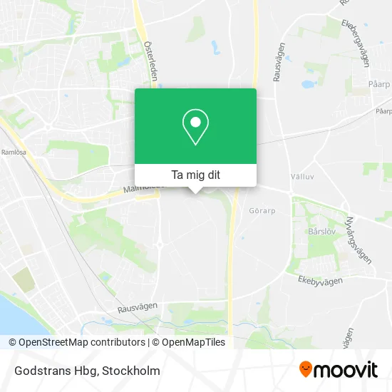Godstrans Hbg karta