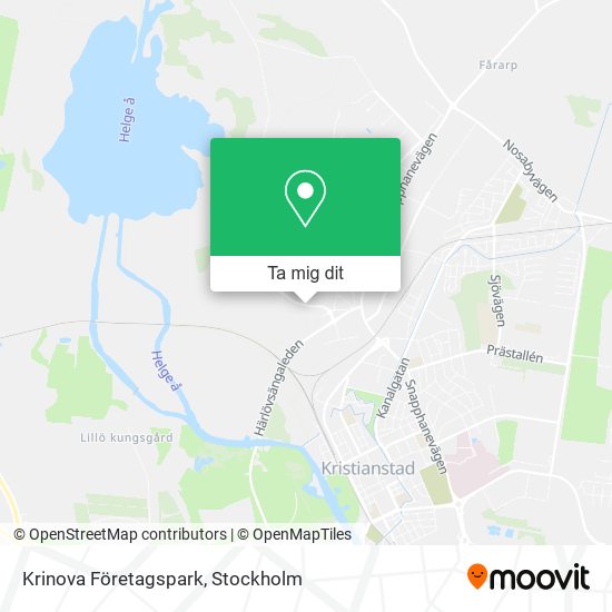 Krinova Företagspark karta