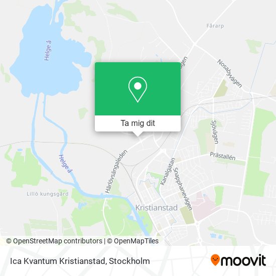 Ica Kvantum Kristianstad karta