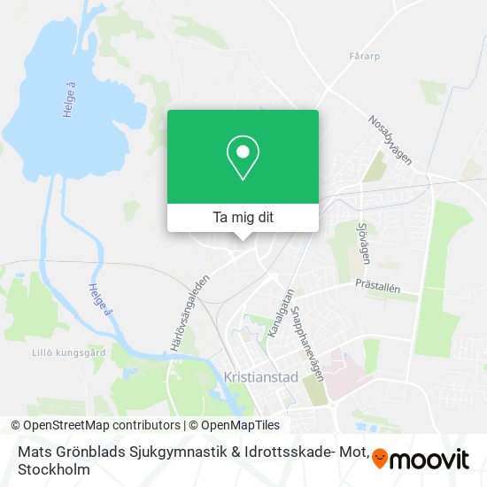 Mats Grönblads Sjukgymnastik & Idrottsskade- Mot karta