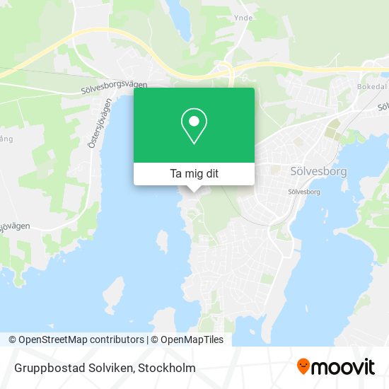 Gruppbostad Solviken karta