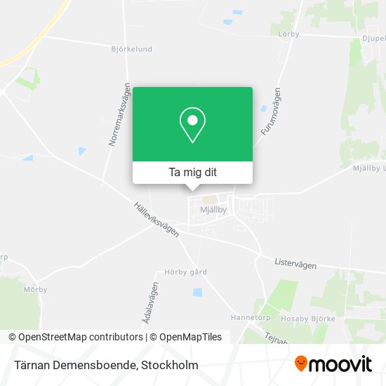 Tärnan Demensboende karta