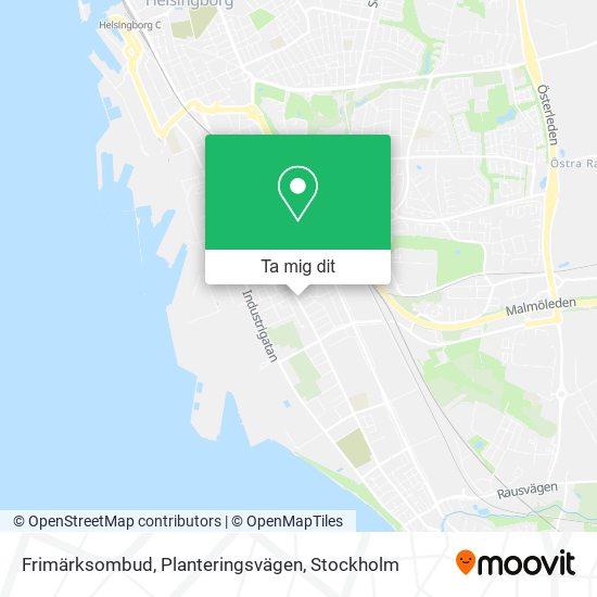 Frimärksombud, Planteringsvägen karta