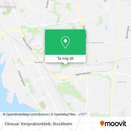 Clinicus- Kiropraktorklinik karta