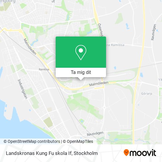Landskronas Kung Fu skola If karta