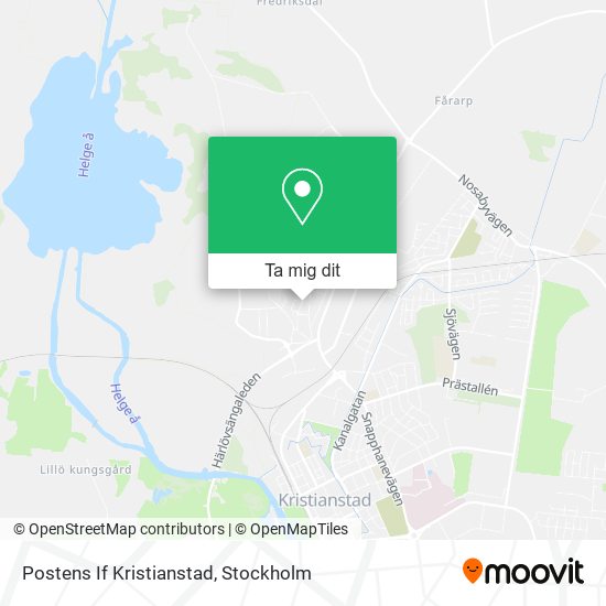 Postens If Kristianstad karta