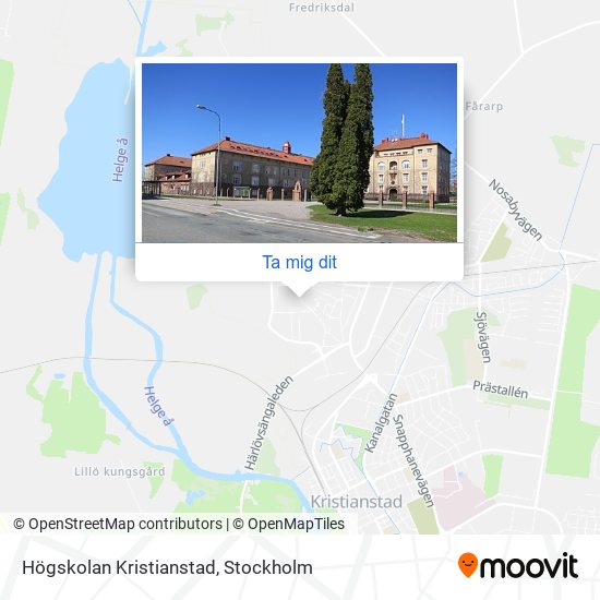 Högskolan Kristianstad karta