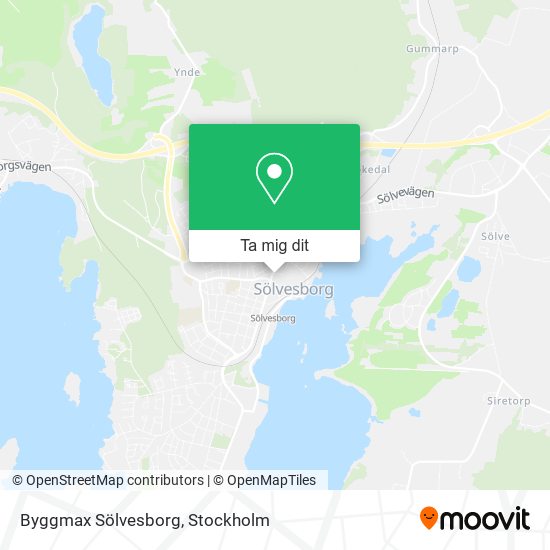 Byggmax Sölvesborg karta