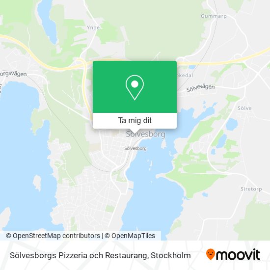 Sölvesborgs Pizzeria och Restaurang karta