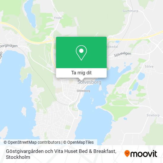 Göstgivargården och Vita Huset Bed & Breakfast karta