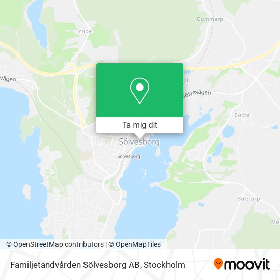 Familjetandvården Sölvesborg AB karta