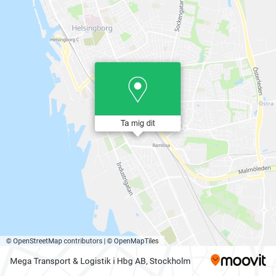 Mega Transport & Logistik i Hbg AB karta
