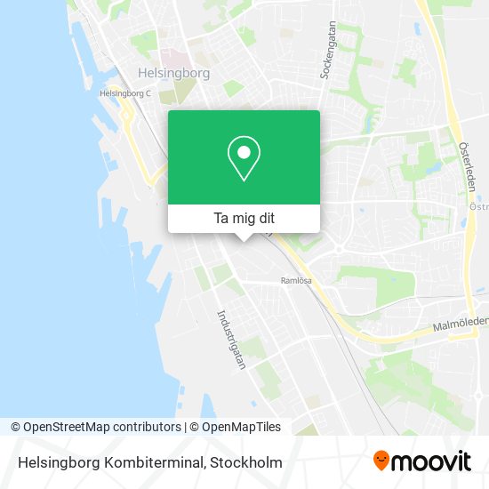 Helsingborg Kombiterminal karta