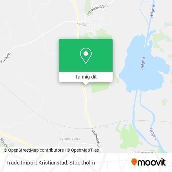 Trade Import Kristianstad karta