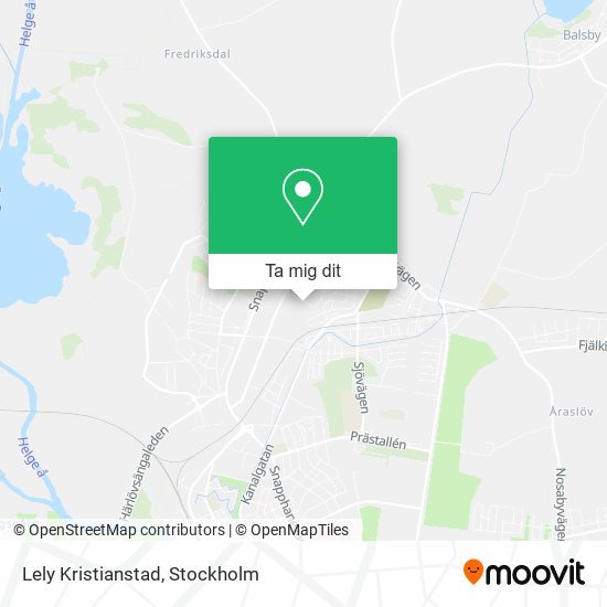 Lely Kristianstad karta