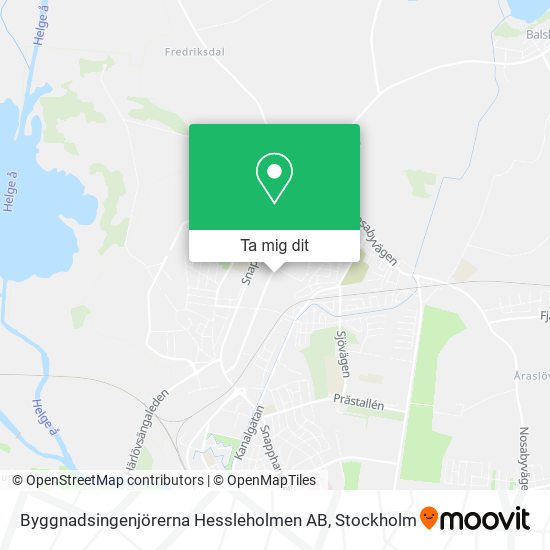 Byggnadsingenjörerna Hessleholmen AB karta