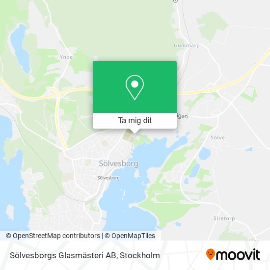 Sölvesborgs Glasmästeri AB karta